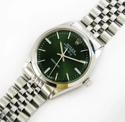Vintage Rolex Air-king Automatic Green Dial 34mm Men Steel Watch Ref 5500/1002 - Image 1 of 4
