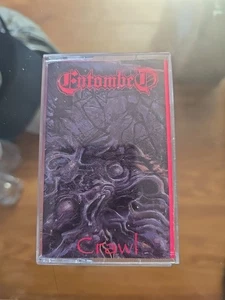 Entombed Crawl Cassette - 1991 Earache Records - 1st Pressing- Relativity - Picture 1 of 3