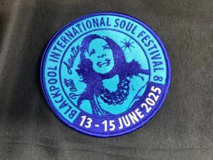 BLACKPOOL INTERNATIONAL SOUL FESTIVAL 2025 BESTICKTER PATCH   - Bild 1 von 2