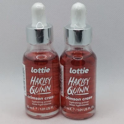 Lottie London Harley Quinn Crimson Craze Hydrating Primer, 1.01 Fl oz Lot of 2