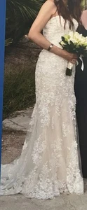 Maggie Sottero Ivory Wedding Dress size 8 - Picture 1 of 14