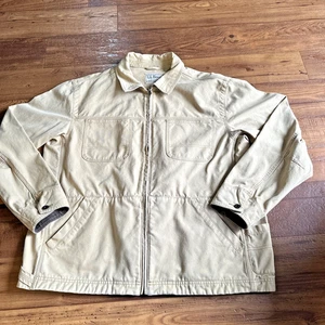 Vintage LL Bean Chore Workers Duck Hunting Jacket Men's Size XL 0 BUJ7 Tan - Picture 1 of 5