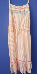 Neu mit Etikett Jessica Simpson Mädchen Kleid Large Größe Large 12/14 Mädchen Frühling Boho pfirsichfarben - Bild 1 von 24