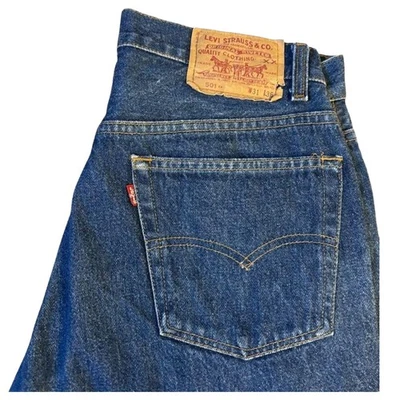 Levi's 501xx Valencia 90s Dark Indigo Jeans W31 Vintage Made in USA F/S - Image 1 of 4