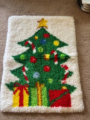 Tapete de Natal vintage com trava e gancho  - Imagem 1 de 4