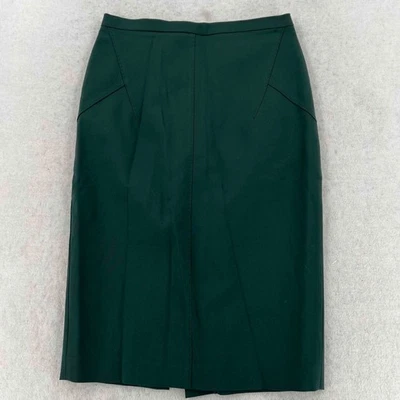 Falda lápiz para mujer LES COPAINS hasta la rodilla verde tiro alto talla W27 L24 Foto 1 de 4