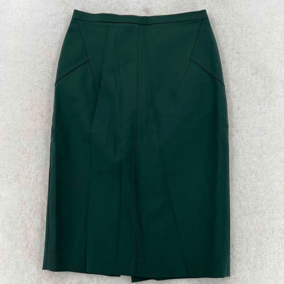 Женская юбка-карандаш LES COPAINS длина до колена зеленая с высоким подъемом размер W27 L24 - Изображение 1 из 4