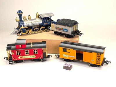 New Bright Silver Rail Express G Scale Train Set Western R.R. Lines As-Is - Image 1 of 4