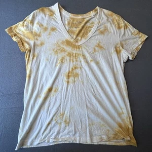 Universal Thread T shirt Tee Youth Large Tie Dye Yellow Juniors Summer Top - Picture 1 of 12