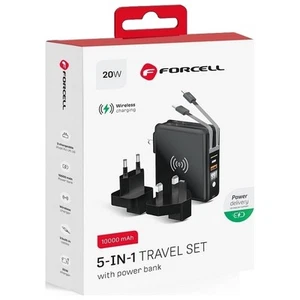 Forcell Caricabatterie Power Bank 10000mah Qi Per Oneplus 6t Oppo A3 A3s A73s F7 - Foto 1 di 8