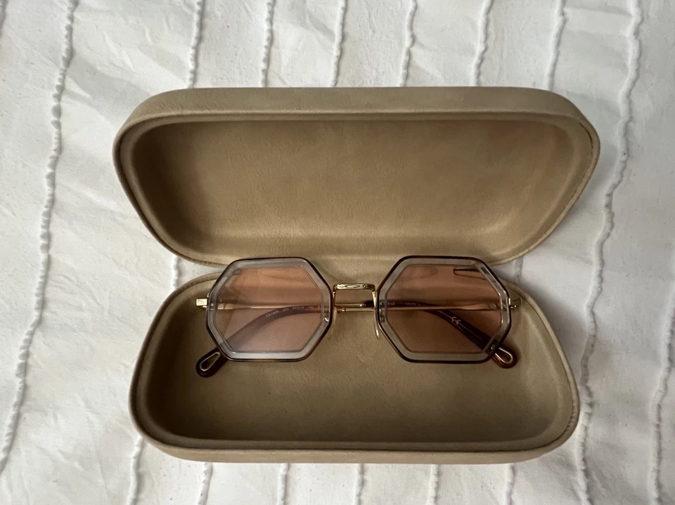 Chloe Women's Brown Geometric Sunglasses CE132SRI-258 - Image 1 of 4