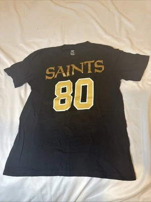 Новая женская футболка Orlean Saints Graham черная 100% хлопок размер M 10/12 - Изображение 1 из 4