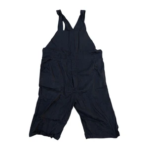 69 SIXTY NINE Boutique Jumpsuit Romper Women's M/L Black 100% Linen Overalls - Picture 1 of 9