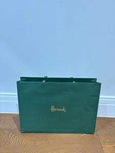 Authentic Harrods Classic green Shopping Gift Bag - Large - Picture 1 of 2