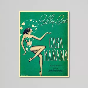 Vintage Entertainment Poster - Billy Rose's Casa Manana - Bild 1 von 11