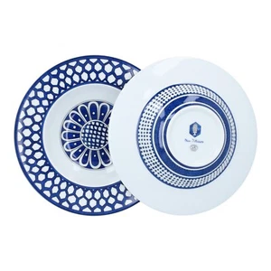 Hermes HERMÈS 2x Suppenteller BLEUS J´AILLEURS Soup - Bild 1 von 13