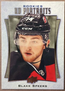 2016-17 Upper Deck Portraits Rookies #P-99 Blake Speers New Jersey Devils RC - Picture 1 of 1