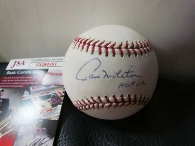 Paul Molitor HOF 04 AUTOGRAPHED BASEBALL JSA Certified  - Image 1 of 4