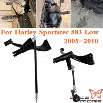 Kit de estriberas de control delantero reposapiés de motocicleta para Harley Sportster XL883 1200 Foto 1 de 4