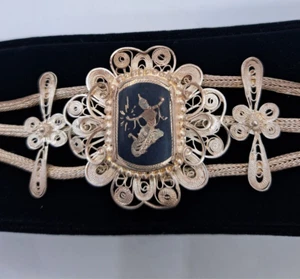 Vintage Antique-Style Silver Mesh Bracelet - Picture 1 of 8