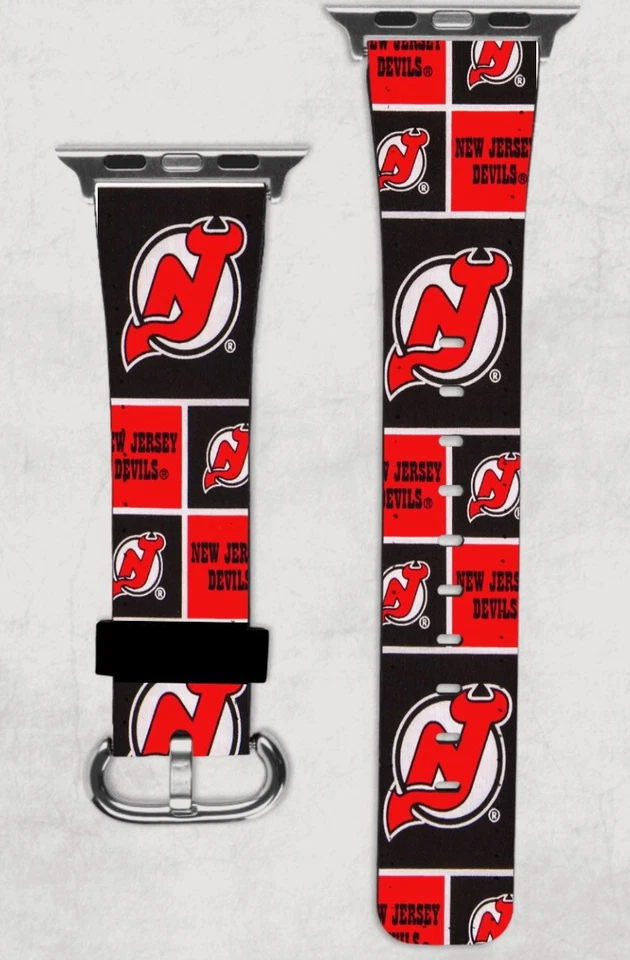 New Jersey Devils Apple Watch Band NEW 38/40/41 & 42/44/45 NJ NHL Hockey