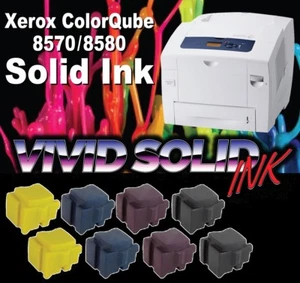 01- Xerox ColorQube 8570 / 8580 Compatible Amarillo, Cian, Magenta, Negro - 2 Juegos - Imagen 1 de 3