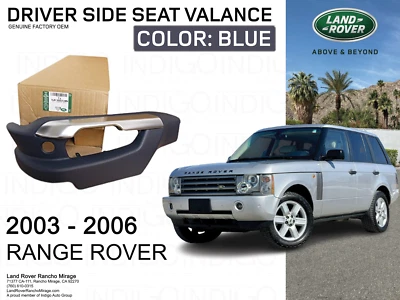 LAND ROVER RANGE 03-06 COJÍN ASIENTO CENEFA AZUL IZQUIERDO LH HJR500031JMN Foto 1 de 4