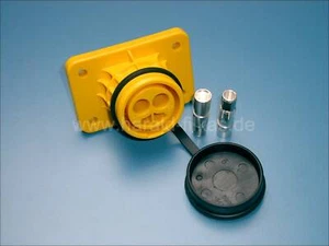 Starthilfe Natosteckdose GFK gelb 50mm² ähnlich VG 96917 Schweinenase bis 42V - Bild 1 von 5