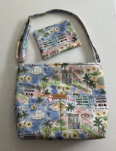 Womens Handmade Quilted Purse Tote w Pockets Matching Makeup Bag Charleston SC - Picture 1 of 14