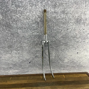 Vintage Schwinn Continental Fork 27 in Chrome 1 in Threaded Tall Tange Steel - Picture 1 of 15