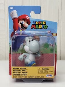 Super Mario White Yoshi 2.5" Collectible Figure 2022 Nintendo Jakks Toy 