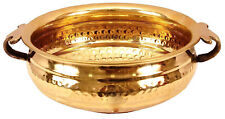 Brass Urli Hammered Design Decorative Bowl For Home Decor & Festive Item US