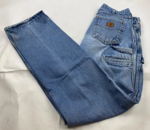 Vintage Carhartt B171 DST Carpenter Denim Blue Jeans Relaxed Fit Größe 34x36 - Bild 1 von 9
