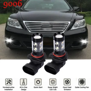 9006 For Lexus LS460 2007-2012 Fog Light LED 6000K White HB4 Foglight Bulbs Kit - Picture 1 of 12