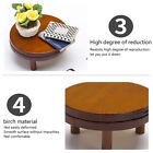 1:12 Dollhouse Miniature Round Tea Coffee Table End Table W/Mat Furniture Decor