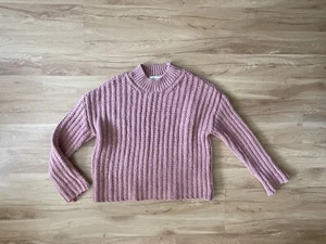 Women’s Soft Wool Jumper From Hollister Size XS Oversized Powder Pink - Picture 1 of 4