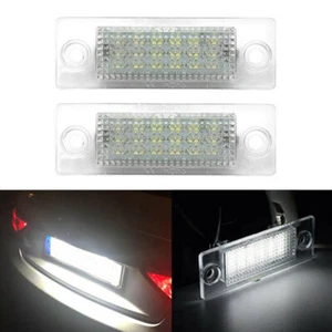 2X LED Kennzeichenbeleuchtung Weiß Für VW Golf Plus Jetta Touran Caddy Passat B6 - Picture 1 of 7
