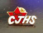 CJHS Junior High School Pride Red Star Enamel Lapel Tac Pin Tie Tack Pinback