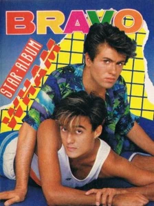 BRAVO STAR ALBUM 80's Vintage GERMAN MUSIC MAGAZINE cover WHAM GEORGE MICHAEL #1 - Picture 1 of 1