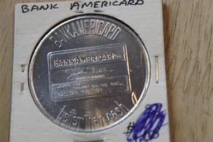 BANK AMERICARD BETTER THAN CASH MEDAL NEAT CREDIT CARD MEDAL  - Picture 1 of 2