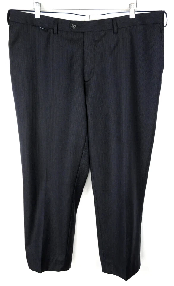SUITSUPPLY 2T01A0 Trousers Men's UK 44 / W40 Wool Pinstriped Classic Navy Blue - Image 1 of 4