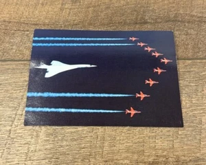 British Airways Concorde Postcard Flying with Red Arrows from In Flight Gift Set - Picture 1 of 6