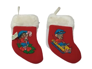 An American Tail Fievel Christmas Stocking Set McDonald’s 1986  - Picture 1 of 12