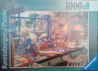 Ravensburger 1000pc The Craft Shed #1 by S. Read 2015 jigsaw puzzle HTF Rare - Image 1 of 2