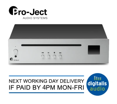 Pro-Ject CD BOX E CD Player Ultra Compact - Silver - Image 1 of 4