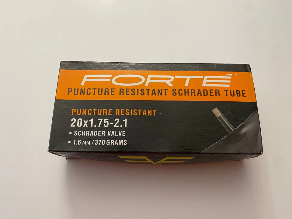 K6) NIB Forte Puncture Resistant Schrader Tube 2x1.75-2.1 Schrader Valve 1.6MM - Image 1 of 1