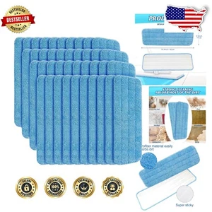 40 Durable Microfiber Mop Pads - Quality Cleaning for Home & Commercial Use - Picture 1 of 9