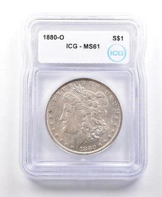 1880-O Morgan Silver Dollar MS61 ICG *3320 - Image 1 of 3
