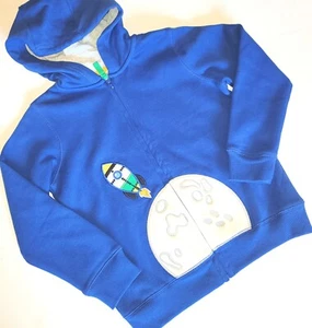 Gymboree Boys sz 6 Comet Club Blue Rocket Hoodie NWT Space - Picture 1 of 2