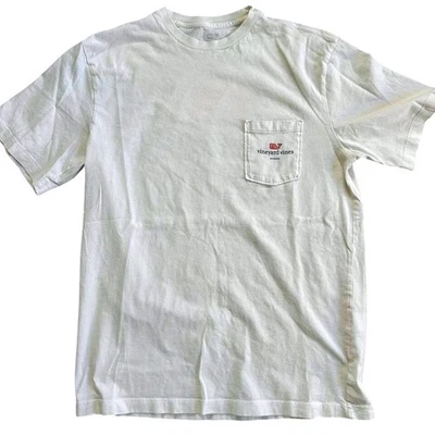 White Vineyard Vines Mujer Camiseta Algodón con Sarasota Rosa Diseño Ballena XS Foto 1 de 4